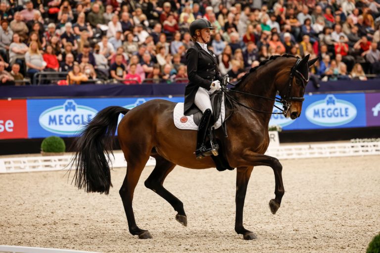 Jessica von Bredow-Werndl danced to her first victory in the FEI Dressage World Cup™ Final presented by Meggle with TSF Dalera BB. Photo: Sportfotos-Lafrentz.de